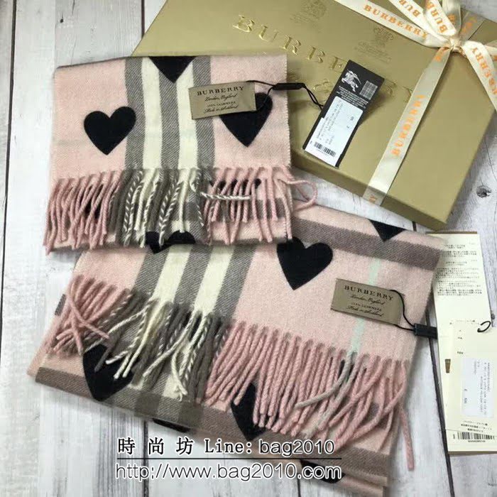 BURBERRY巴寶莉 B家原單經典爆款 桃心雙面羊絨圍巾 親子款 LLWJ6075